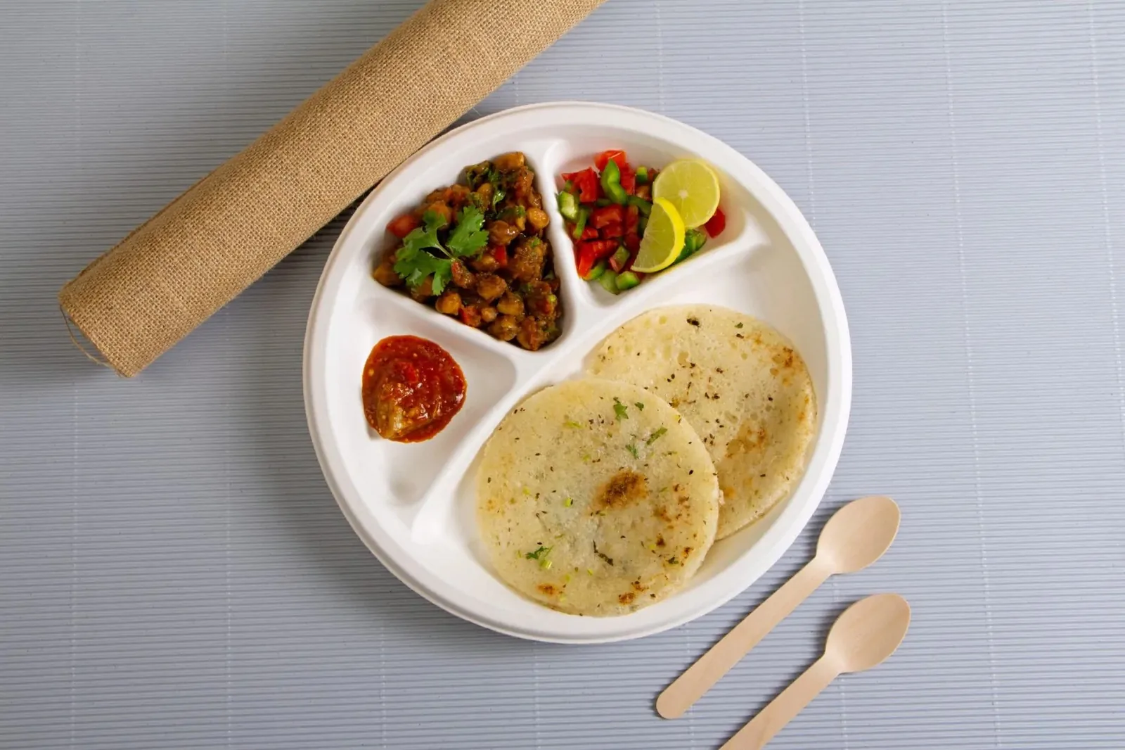 Compostable bagasse plates supplier — round, square and compartment plates